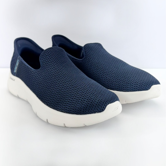 Skechers Slip Ins Women Size 9.5 Navy Blue 124963W Casual Comfort Sport Walking - Picture 1 of 10